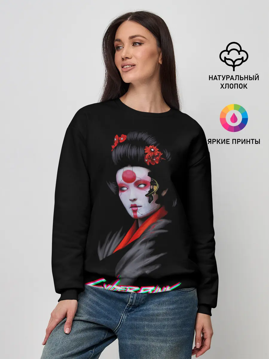 Женский свитшот / CYBERPUNK 2077 JAPAN
