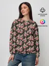 Женский свитшот / Узор цветочек