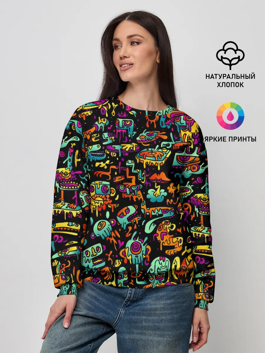 Женский свитшот / Монстры