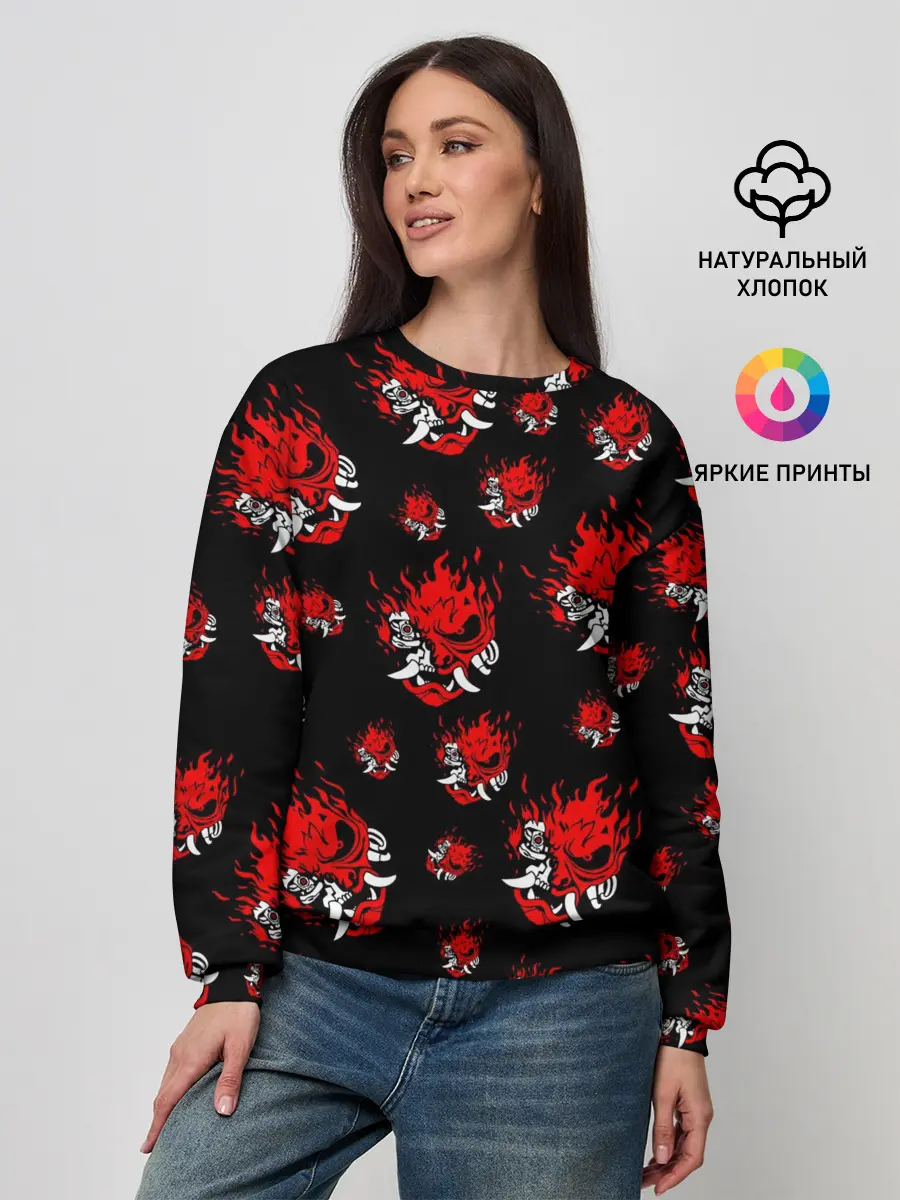 Женский свитшот / SAMURAI 2077 PATTERN