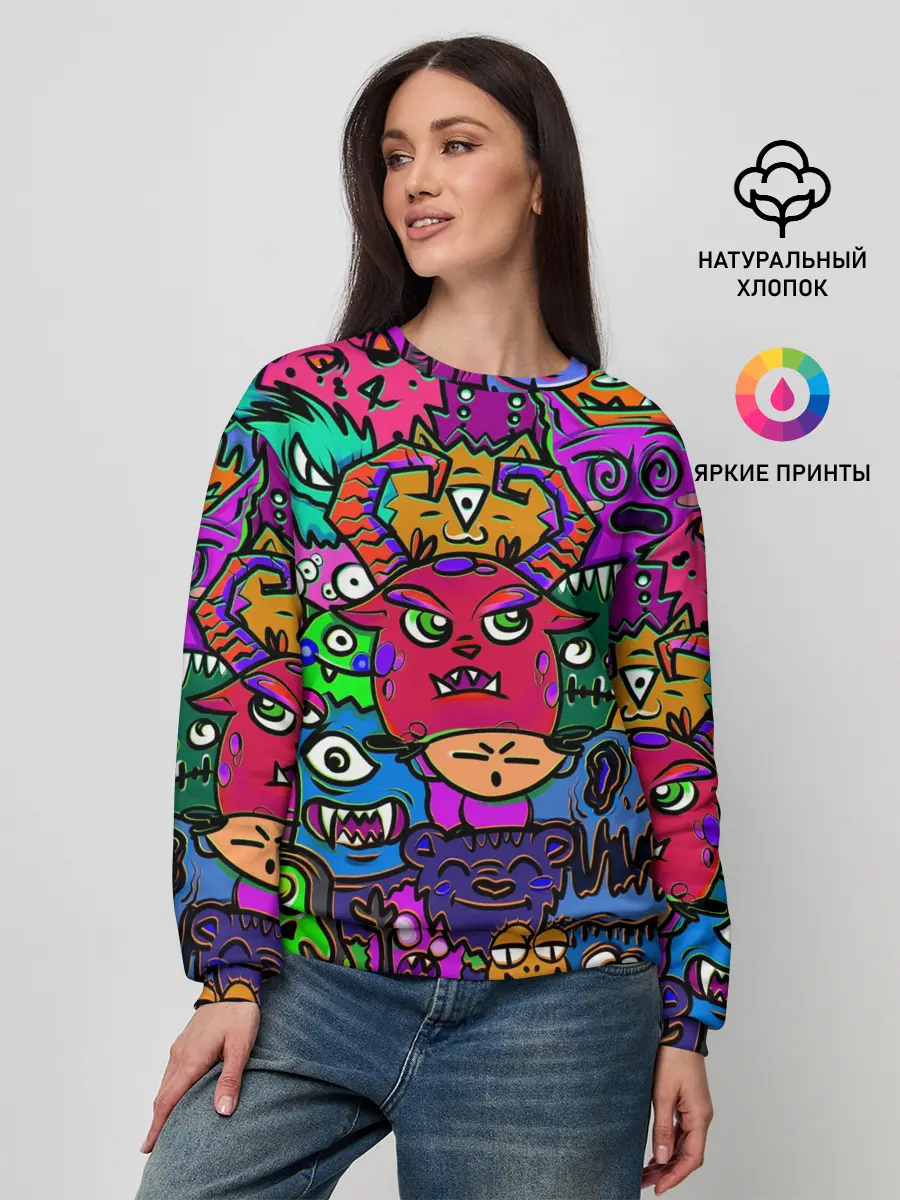 Женский свитшот / Happy