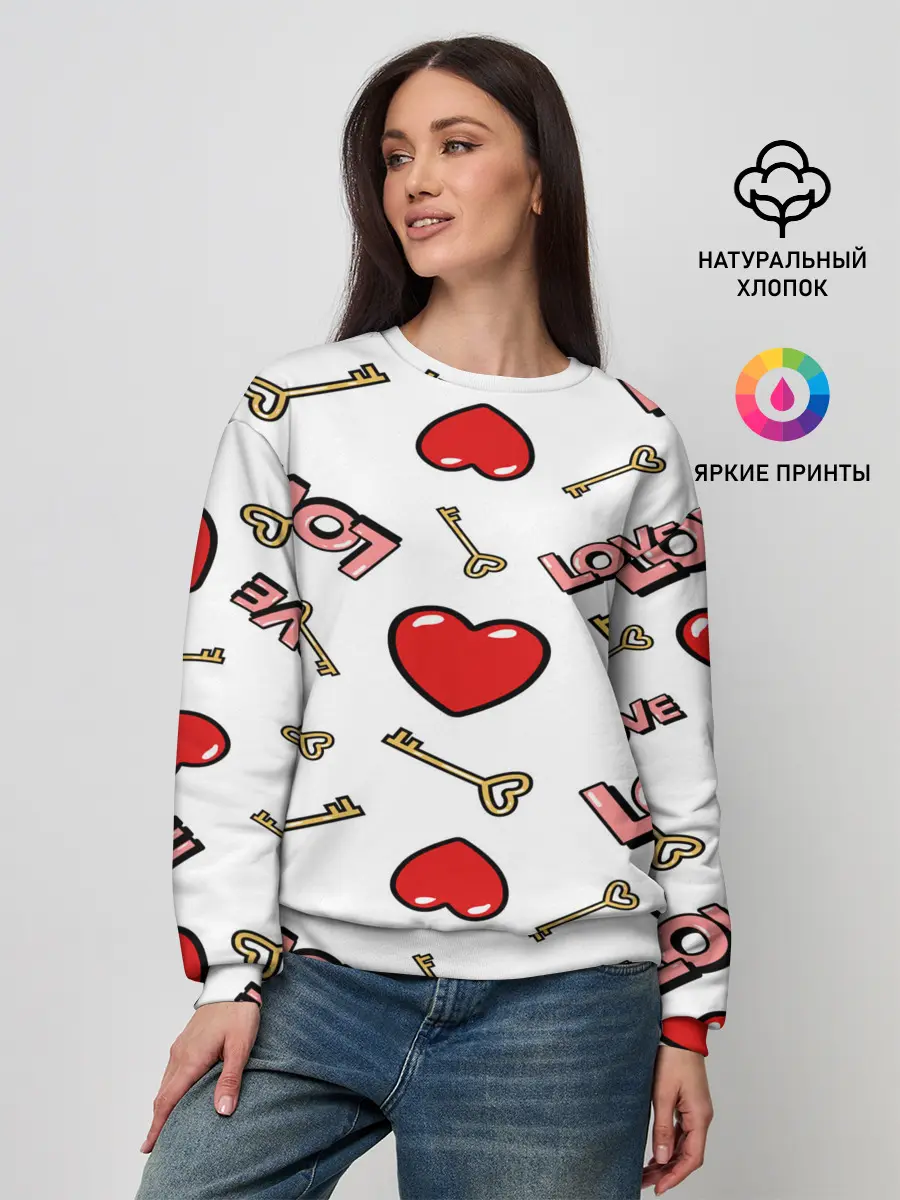 Женский свитшот / Valentines Day