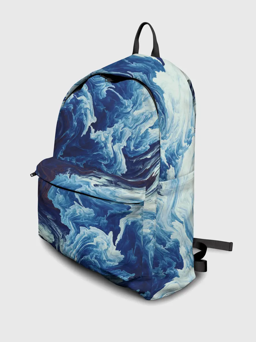 Рюкзак джинсовый / Абстракция смешивание разводы