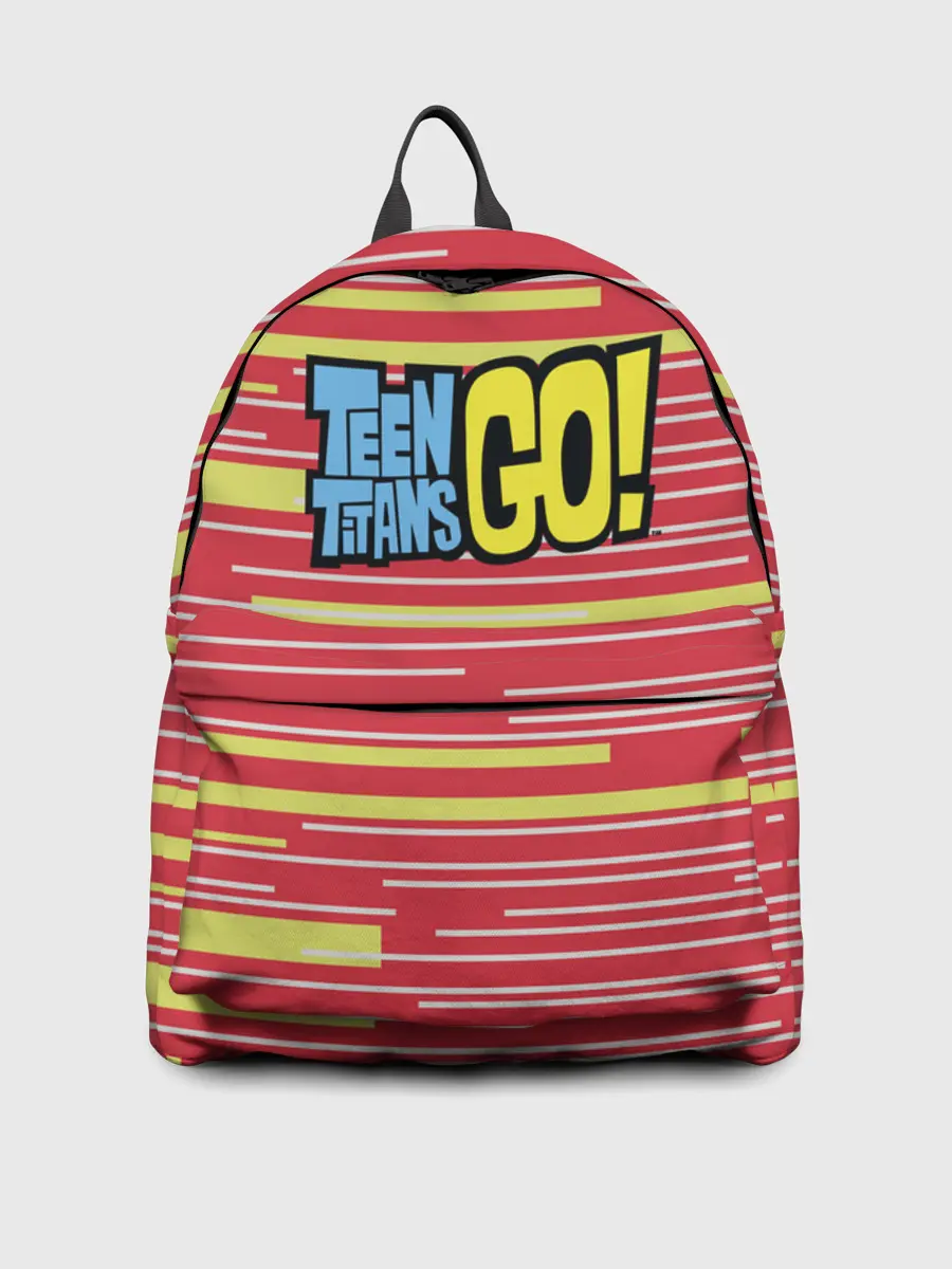 Рюкзак джинсовый / Логотип Юные титаны, вперед!