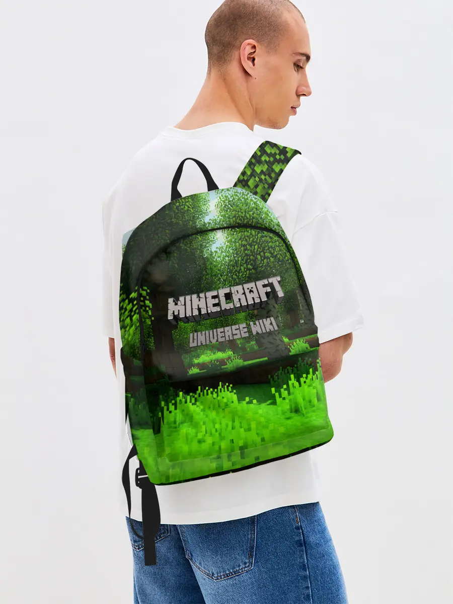 Рюкзак джинсовый / МАЙНКРАФТ