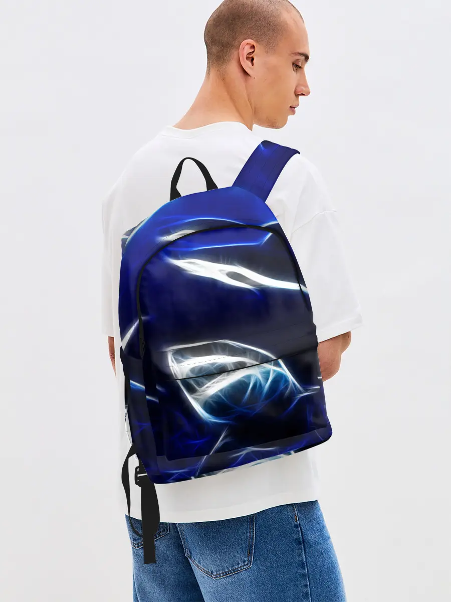 Рюкзак джинсовый / ДЕЛЬФИН В МОРЕ.