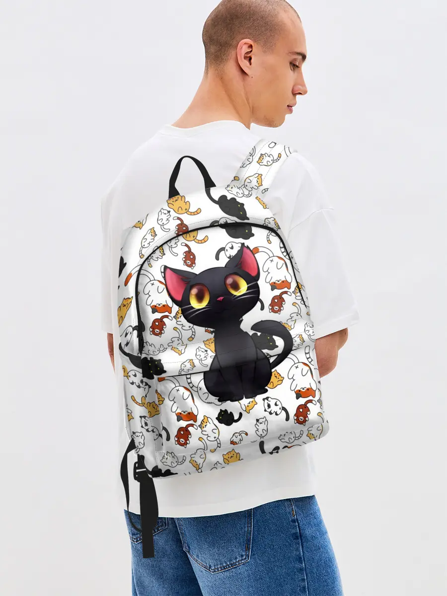 Рюкзак джинсовый / Котэ | Котята