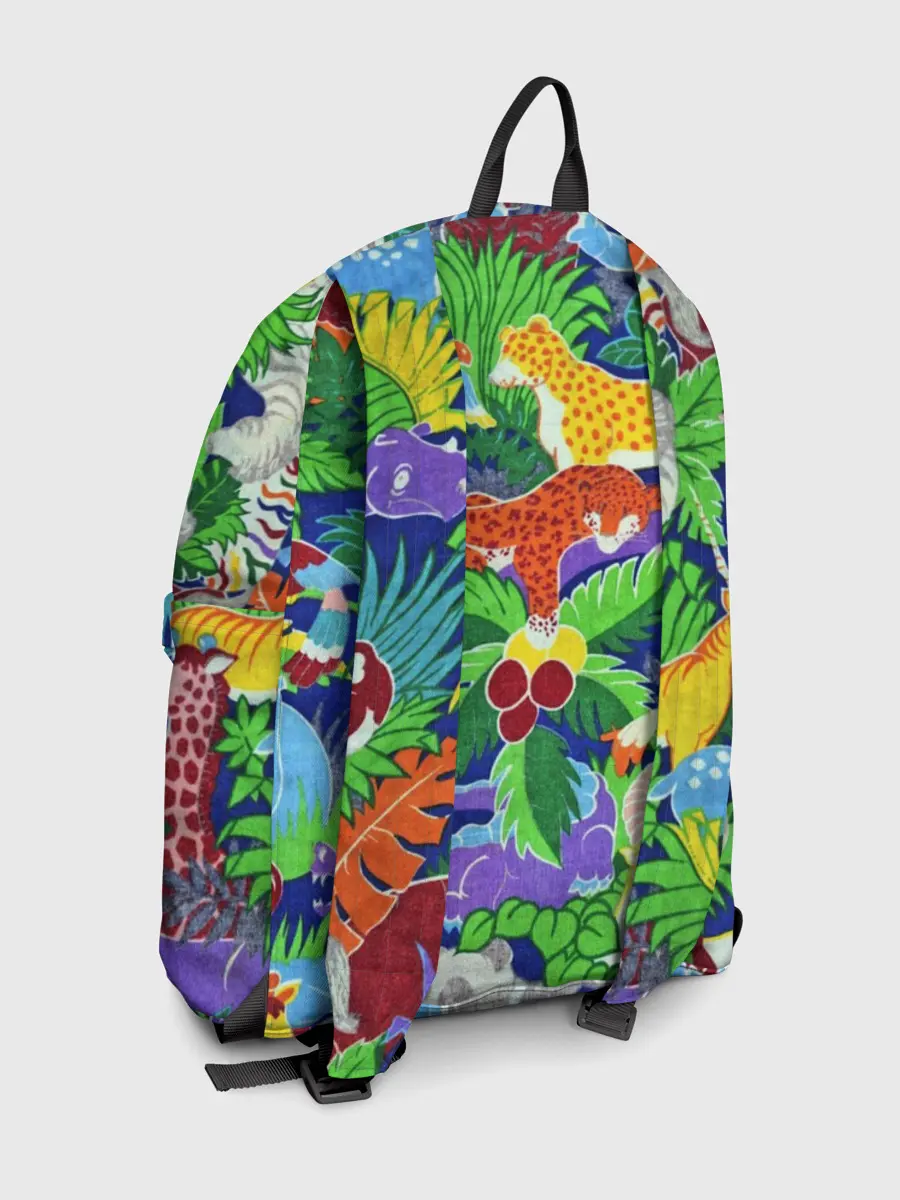 Рюкзак джинсовый / Текстура Холст | Сафари