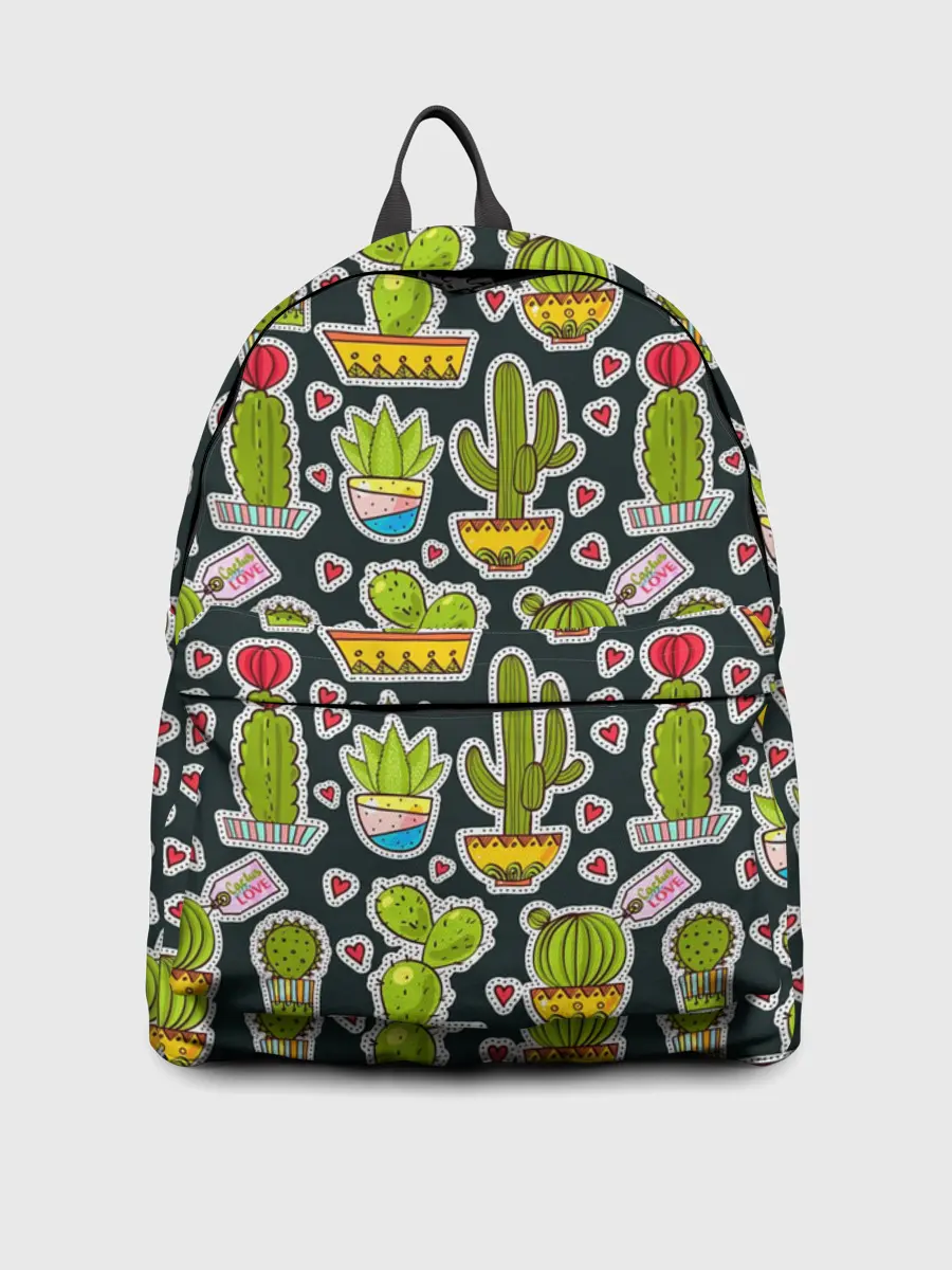 Рюкзак джинсовый / Кактусы