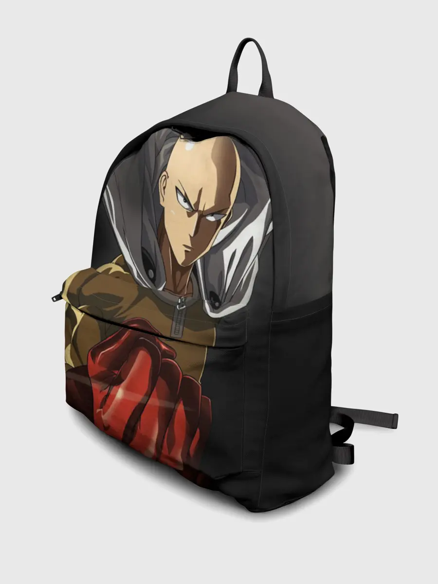 Рюкзак джинсовый / ярость Сайтамы