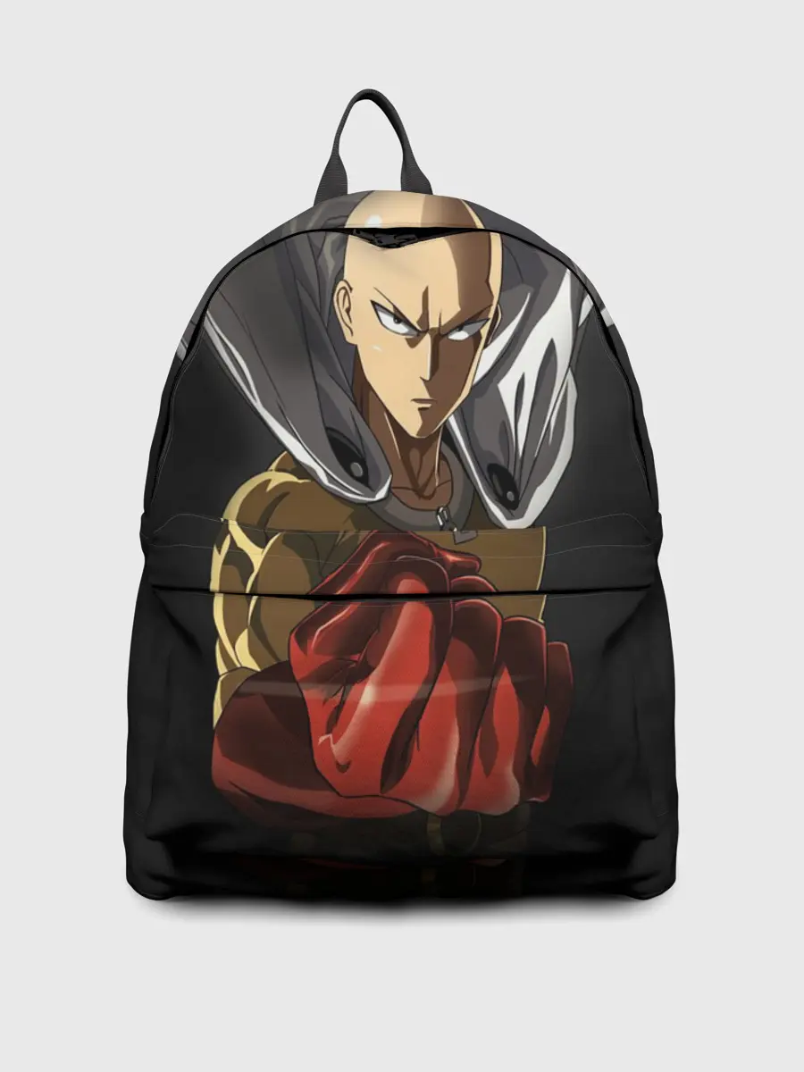 Рюкзак джинсовый / ярость Сайтамы