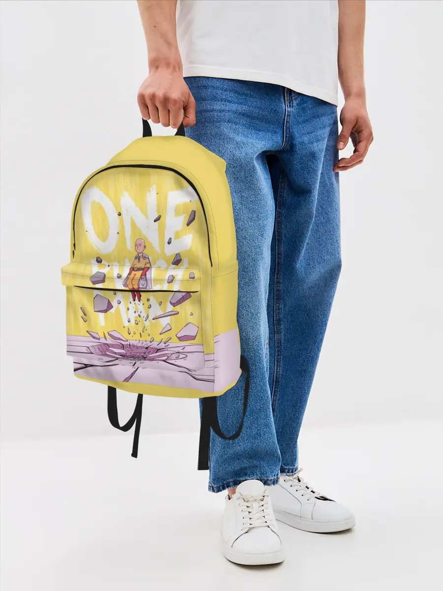 Рюкзак джинсовый / Взлет Сайтамы