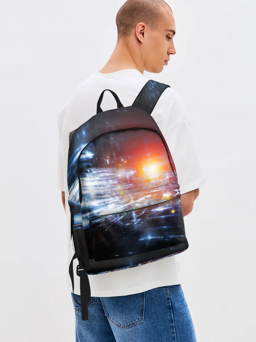 Рюкзак джинсовый / DIGITAL ABSTRACTION