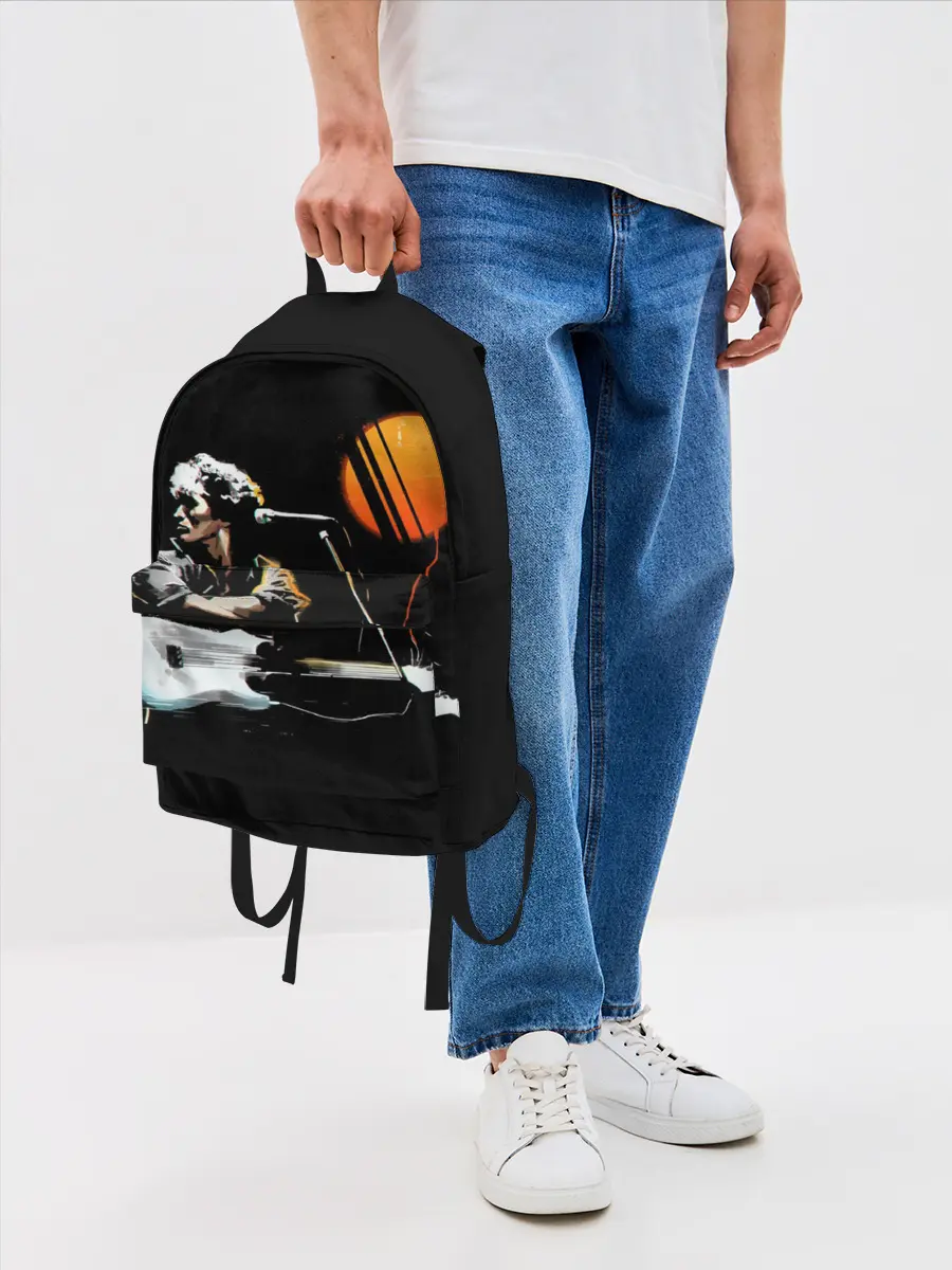 Рюкзак джинсовый / Цой | Звезда по имени Cолнце