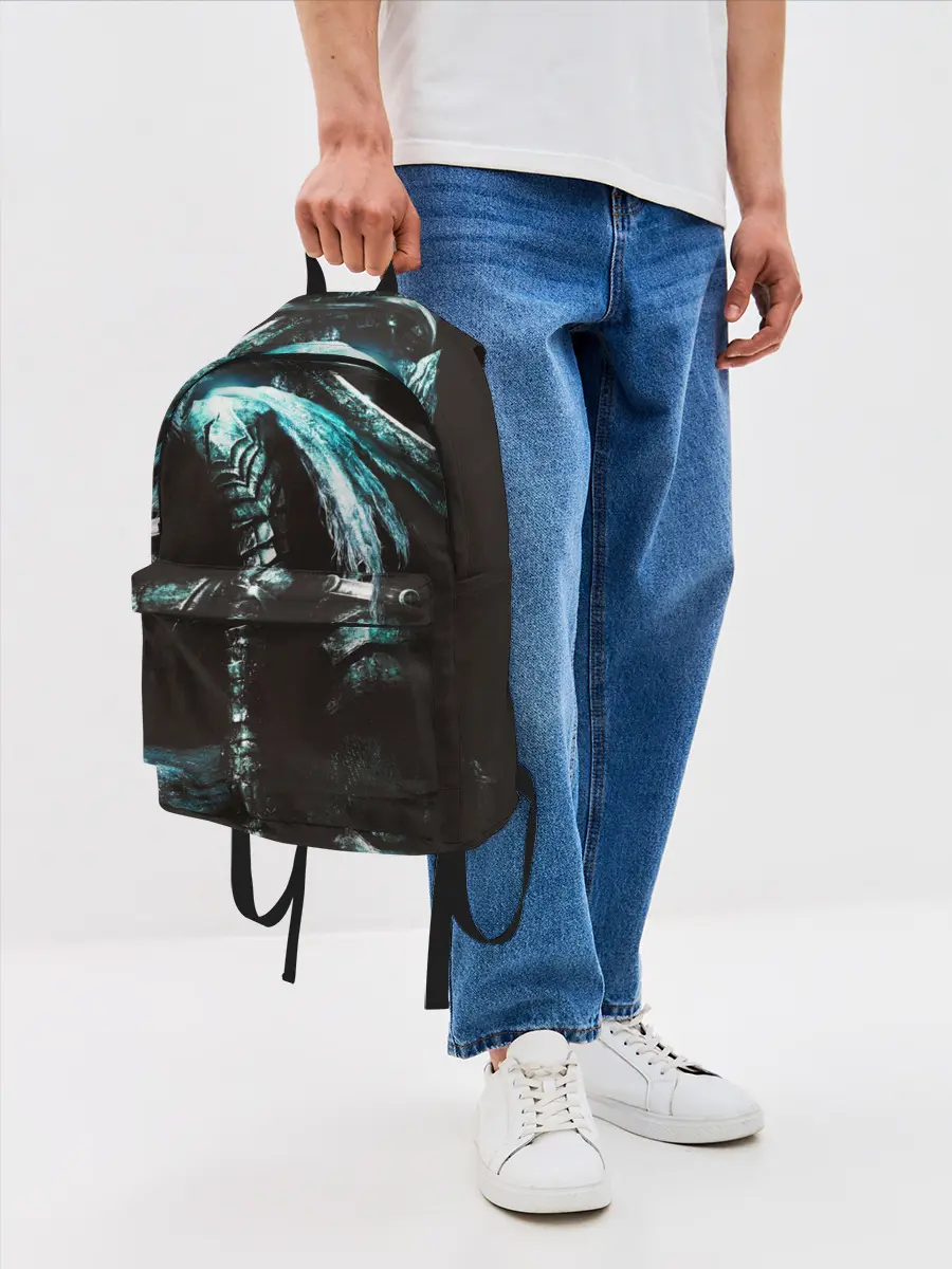 Рюкзак джинсовый / Dark Souls 3 Artorias art