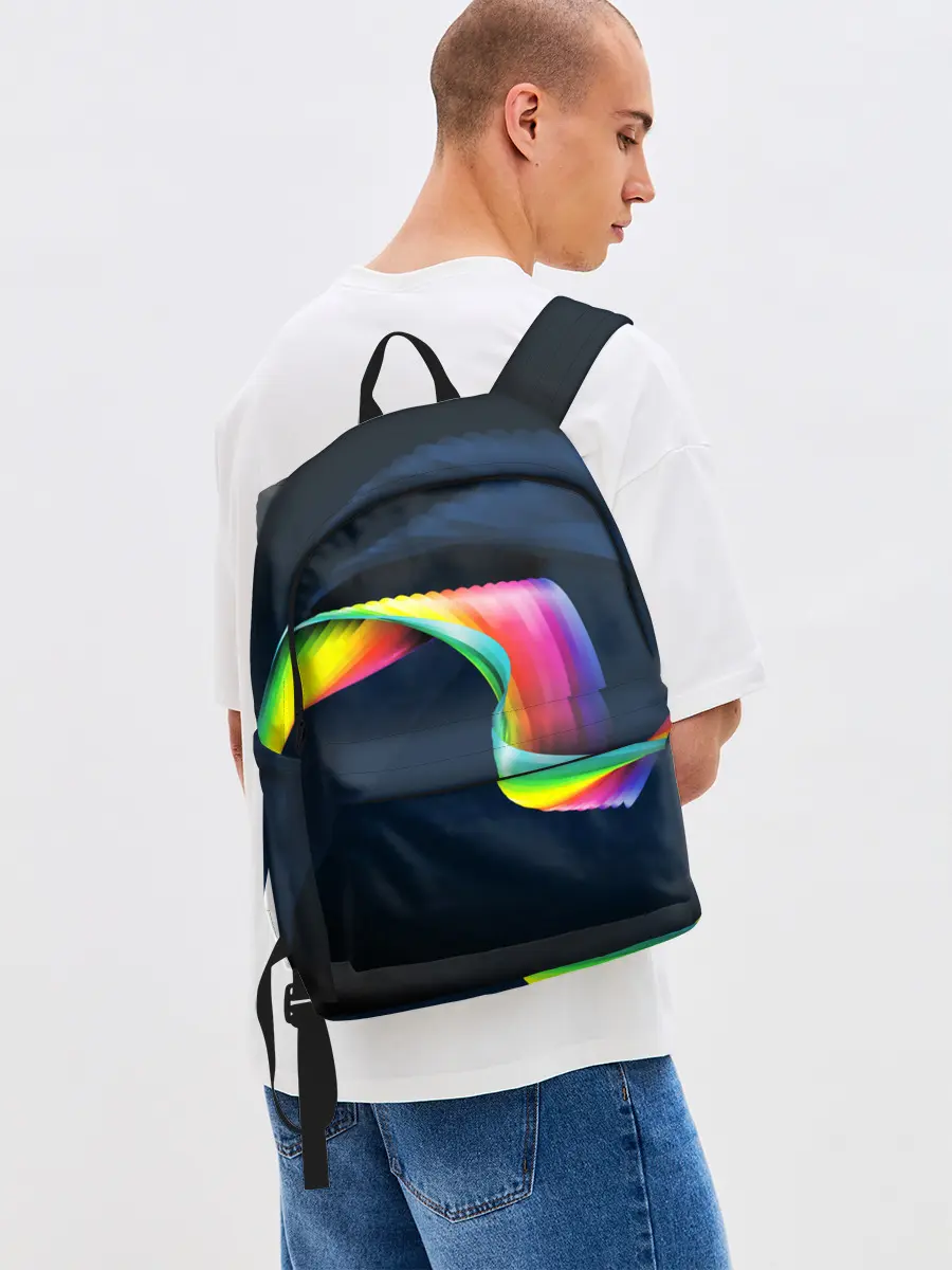 Рюкзак джинсовый / OPTICAL ABSTRACT