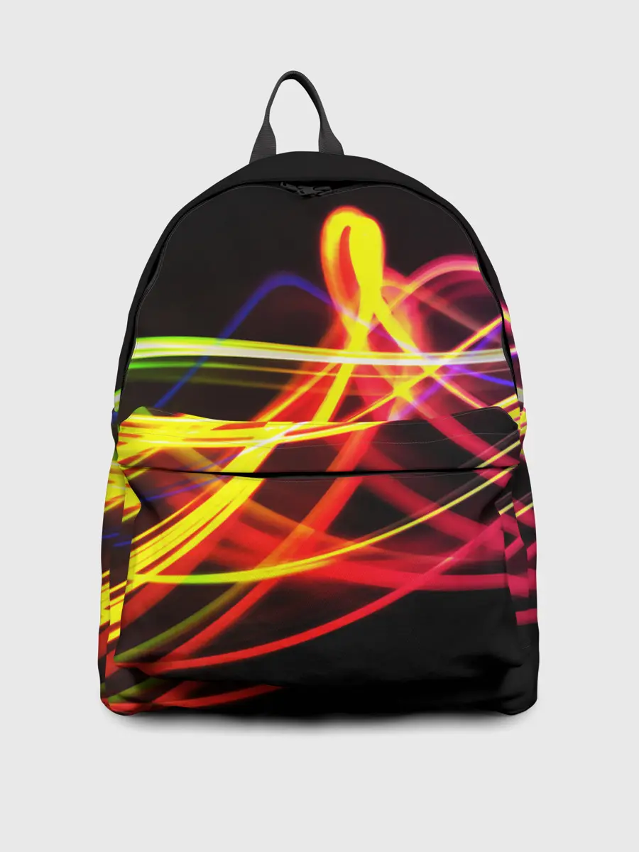 Рюкзак джинсовый / АБСТРАКТНЫЕ ЛУЧИ