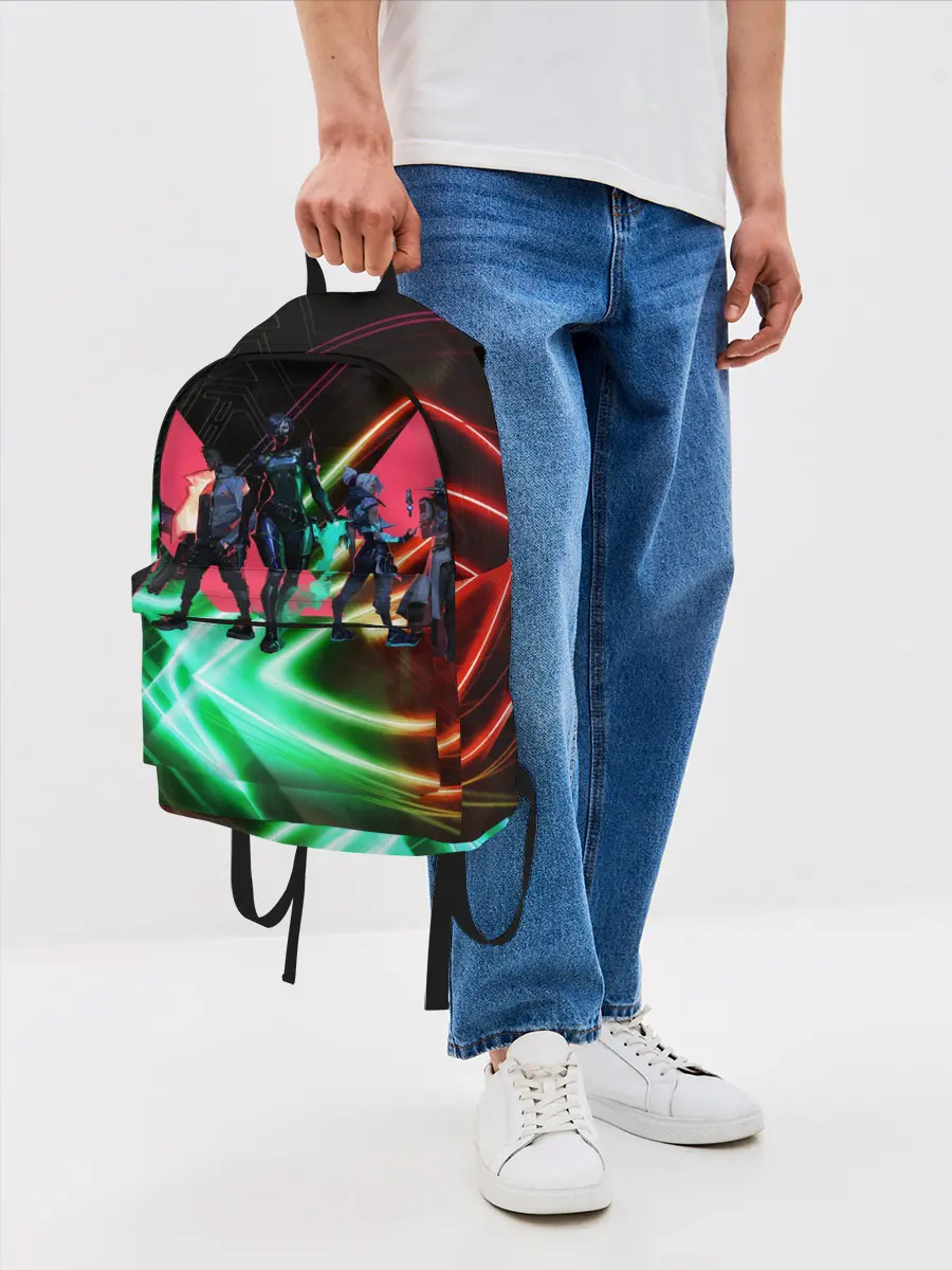 Рюкзак джинсовый / Valorant | Neon