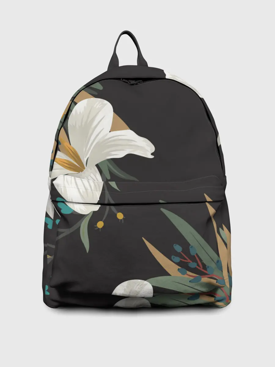 Рюкзак джинсовый / Цветочный арт