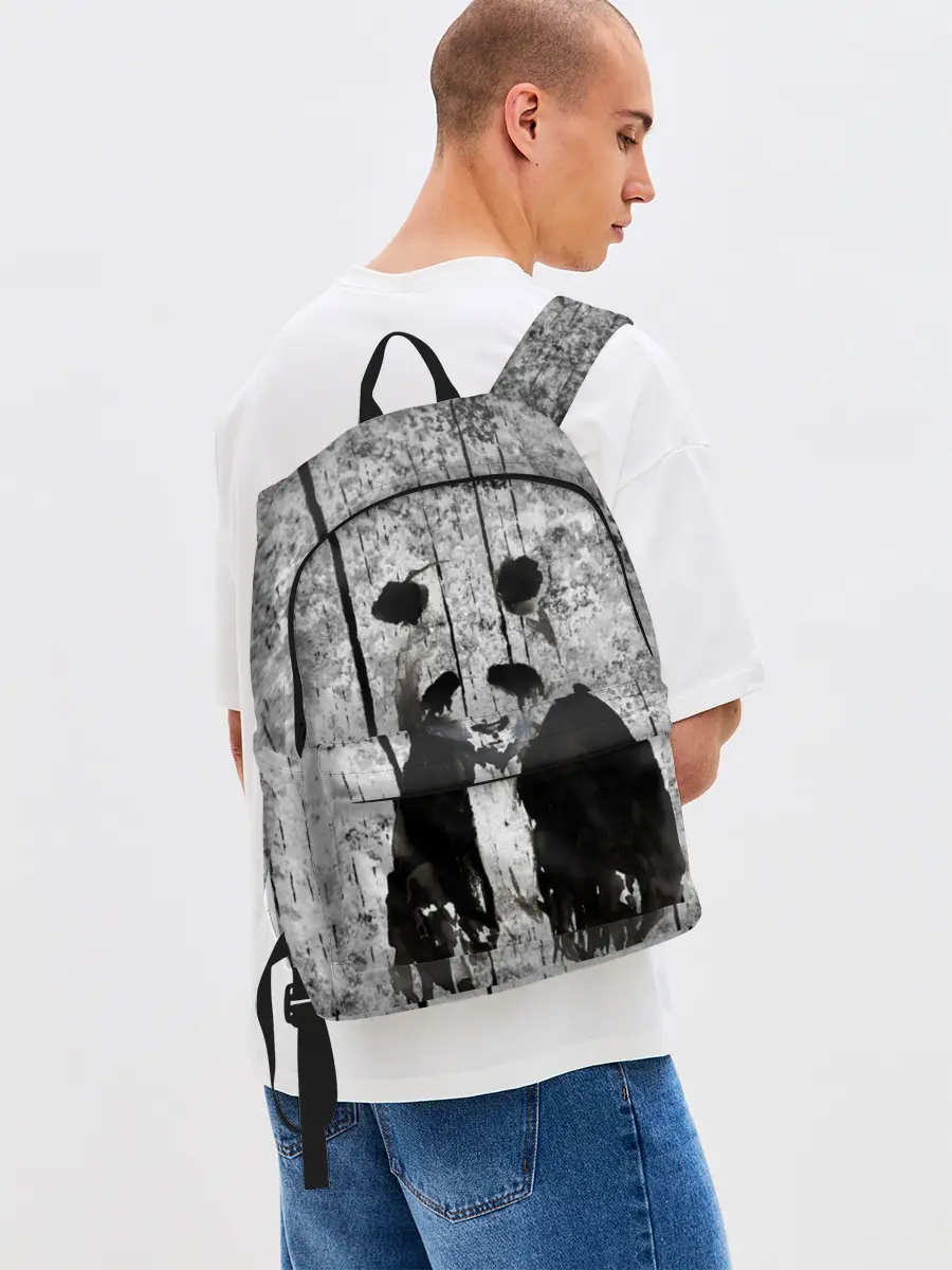 Рюкзак джинсовый / Грустная Панда