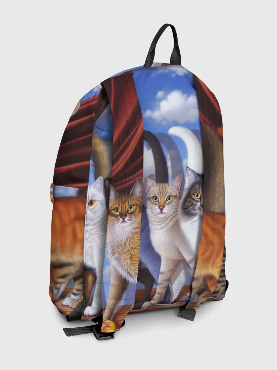 Рюкзак джинсовый / Коты