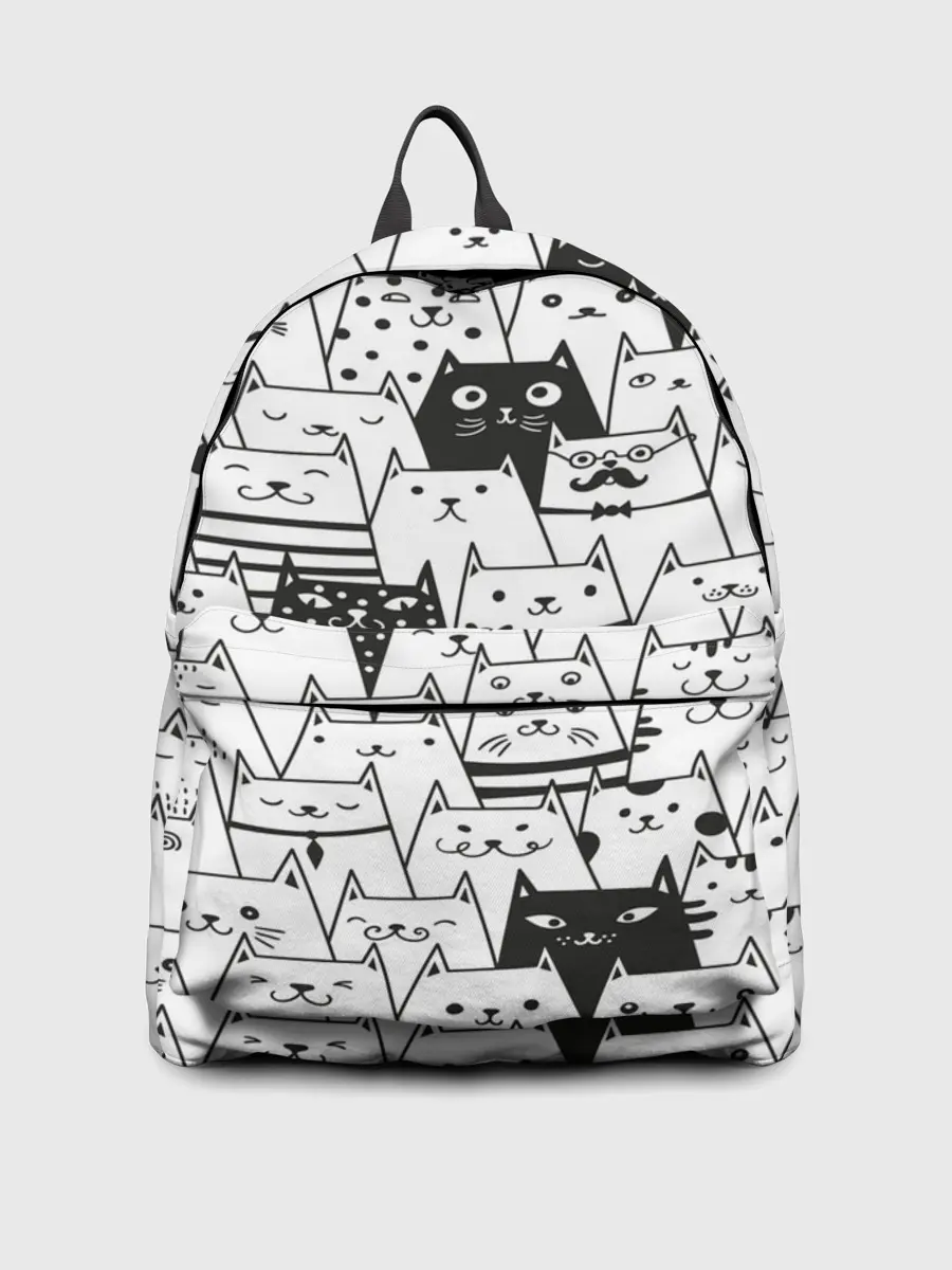 Рюкзак джинсовый / КОТЫ WHITE