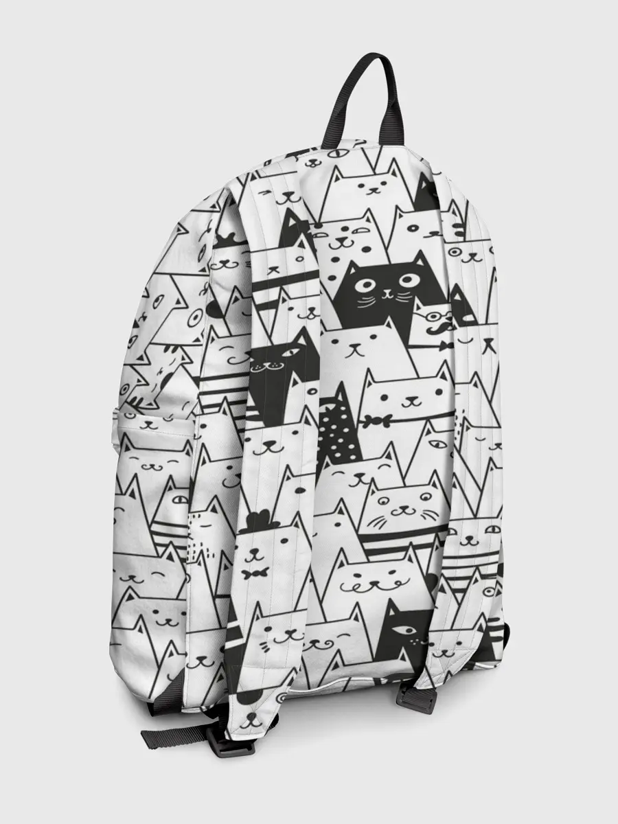 Рюкзак джинсовый / КОТЫ WHITE