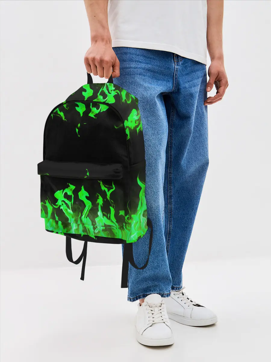 Рюкзак джинсовый / GREEN FIRE | ОГОНЬ