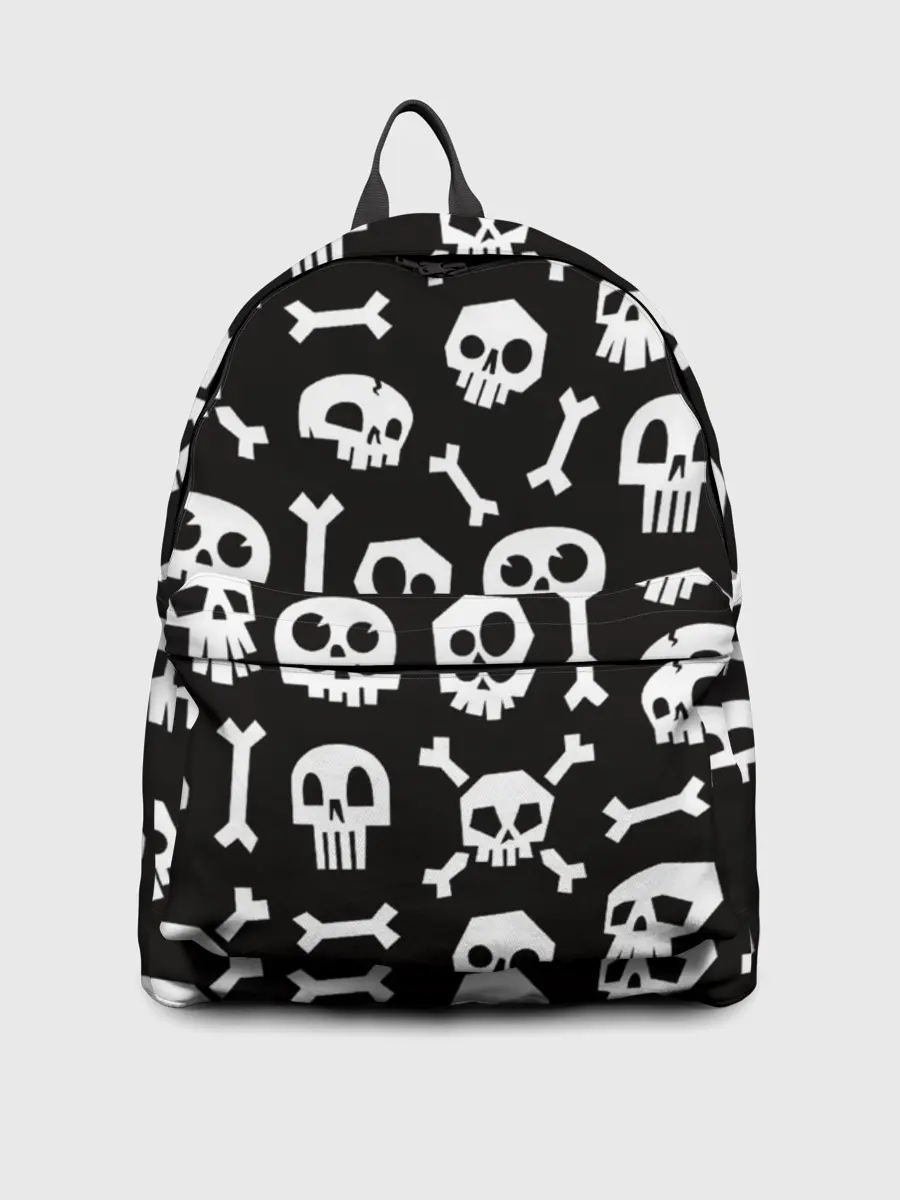 Рюкзак джинсовый / Черепушки