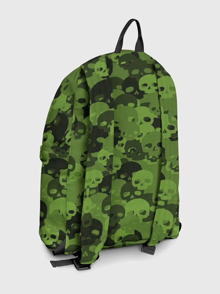 Рюкзак джинсовый / Камуфляж Черепа | Текстура