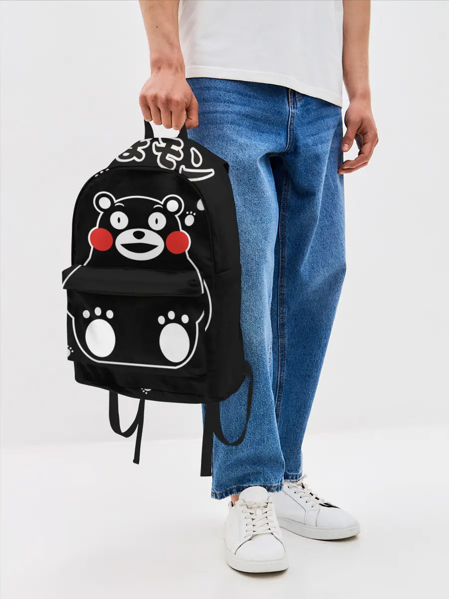 Рюкзак джинсовый / Kumamon сидит