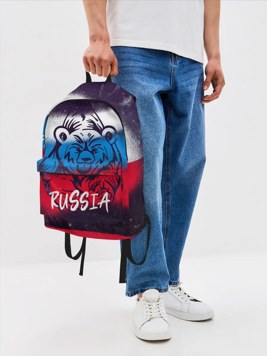 Рюкзак джинсовый / Russia Bear