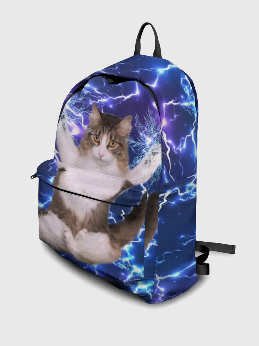 Рюкзак джинсовый / Грозовой Котик