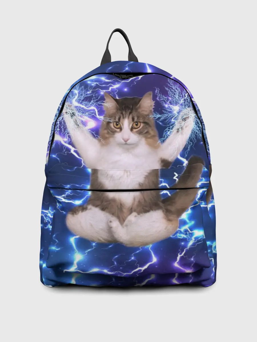 Рюкзак джинсовый / Грозовой Котик