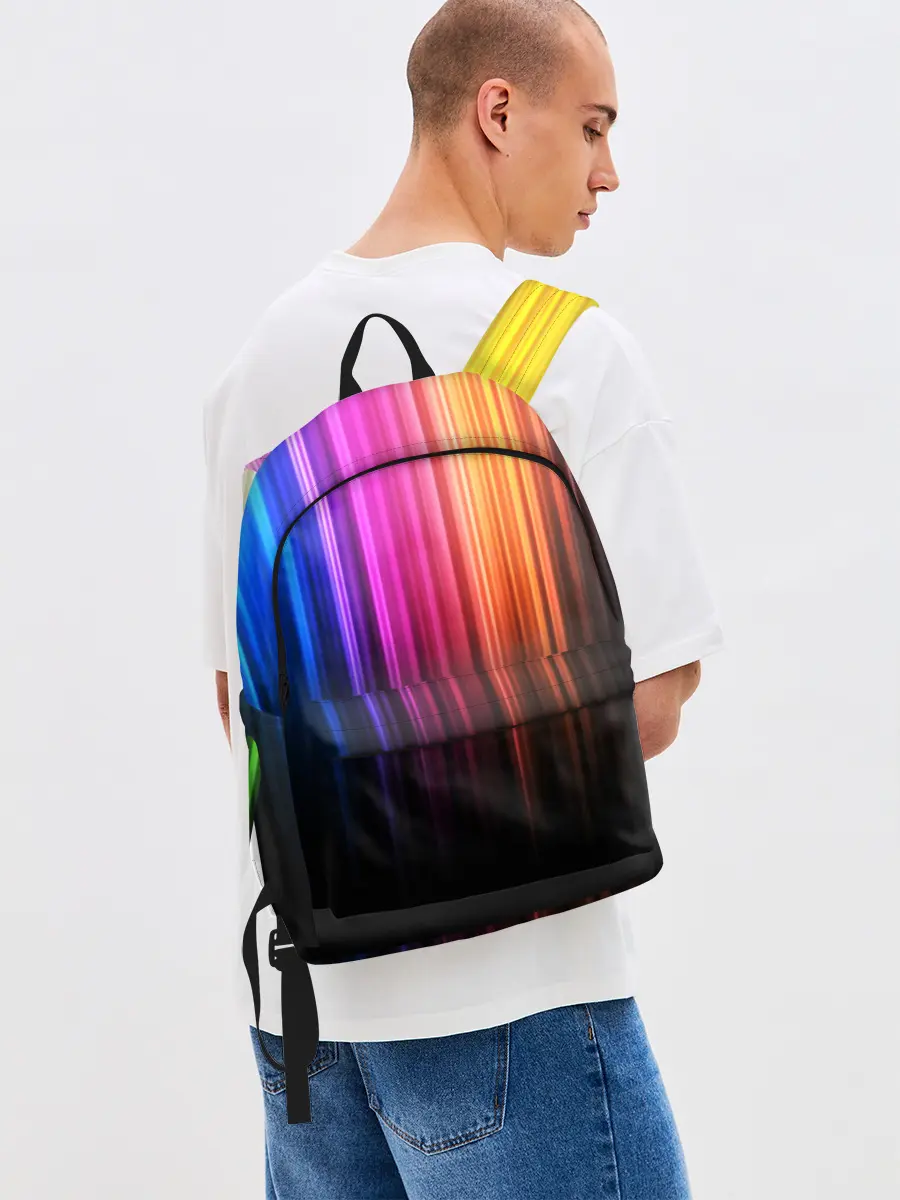 Рюкзак джинсовый / НЕОНОВЫЙ ЦВЕТ