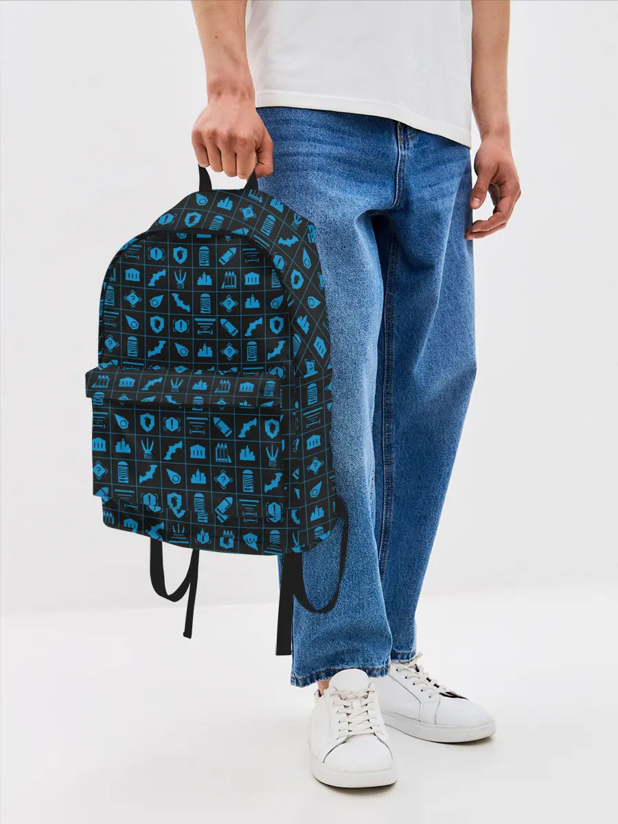 Рюкзак джинсовый / Batman pattern