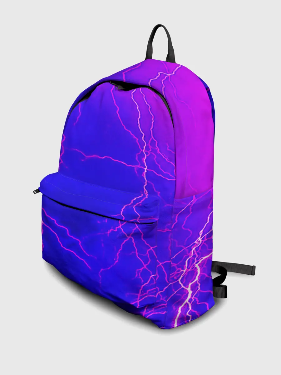 Рюкзак джинсовый / НЕОНОВАЯ МОЛНИЯ