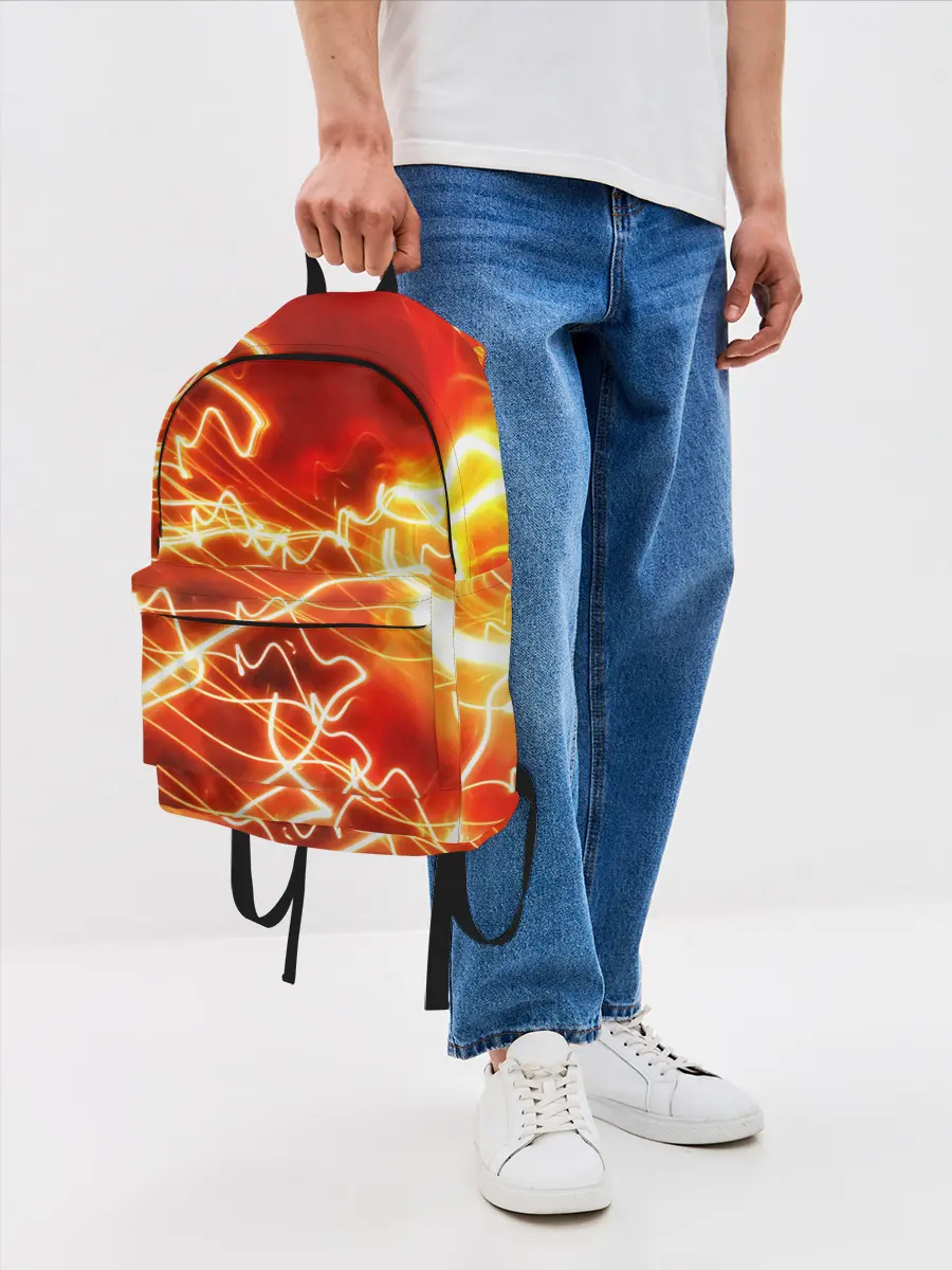 Рюкзак джинсовый / ОГНЕННАЯ МОЛНИЯ