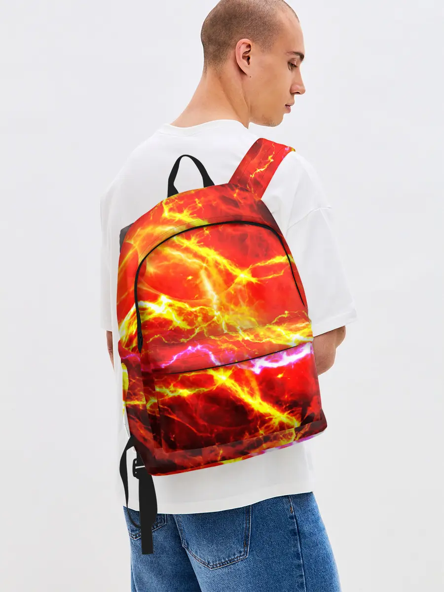 Рюкзак джинсовый / УДАРЫ МОЛНИИ