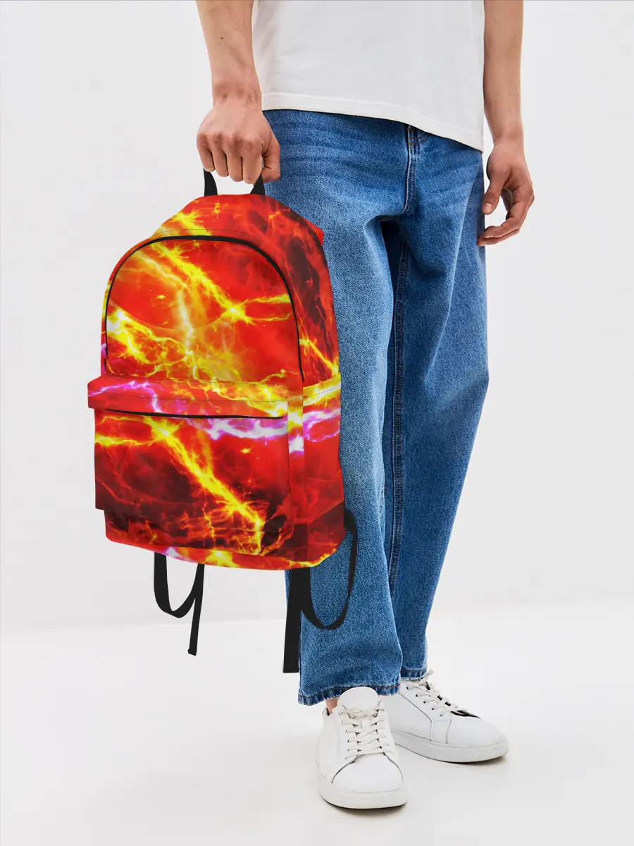 Рюкзак джинсовый / УДАРЫ МОЛНИИ