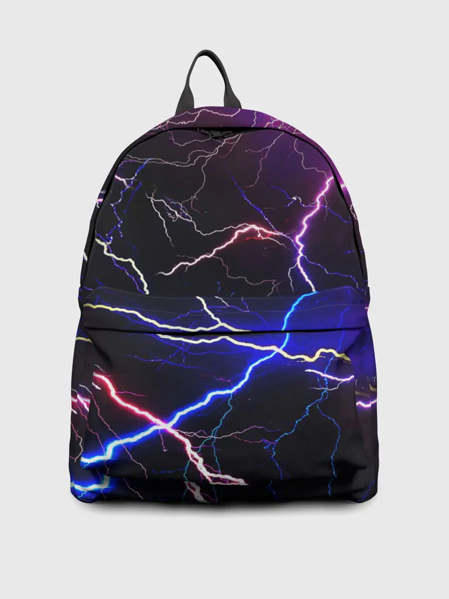 Рюкзак джинсовый / НЕОНОВЫЕ МОЛНИИ