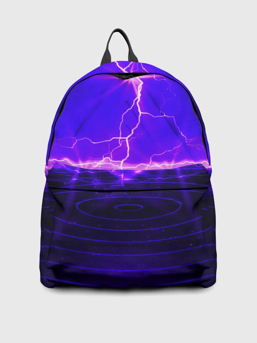 Рюкзак джинсовый / НЕОНОВЫЕ МОЛНИИ