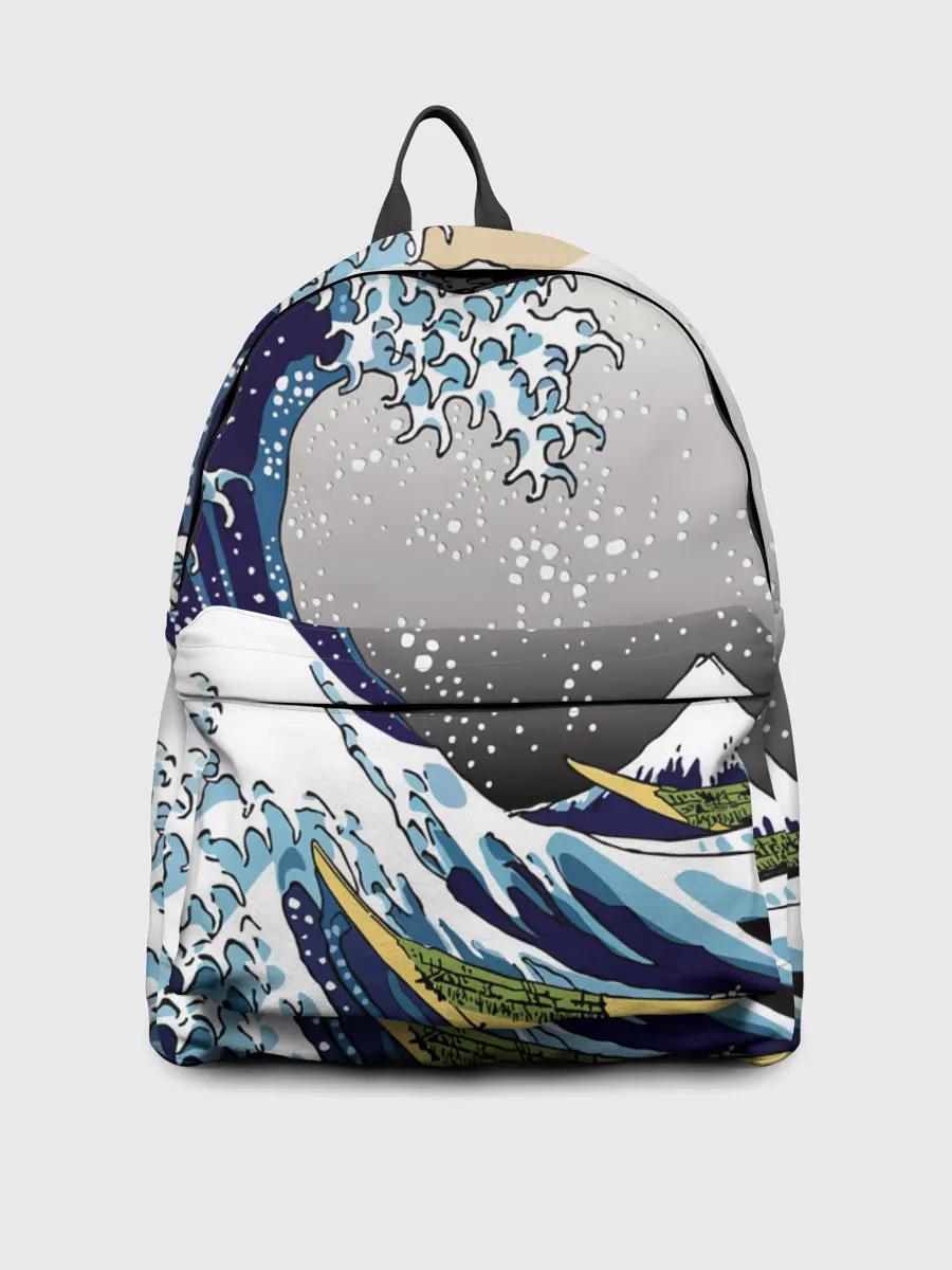 Рюкзак джинсовый / The great wave off kanagawa