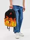 Рюкзак джинсовый / ОГНЕННЫЙ