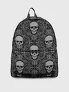 Рюкзак джинсовый / Орнамент Черепа