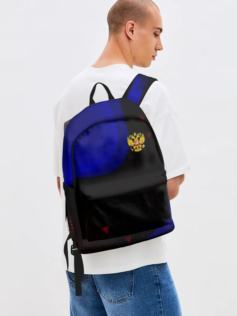Рюкзак джинсовый / Российский Герб