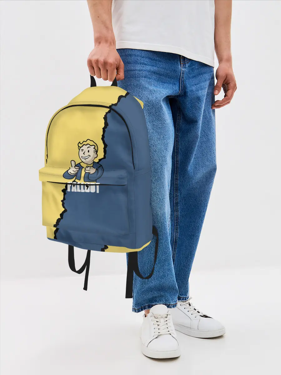 Рюкзак джинсовый / Fallout logo boy