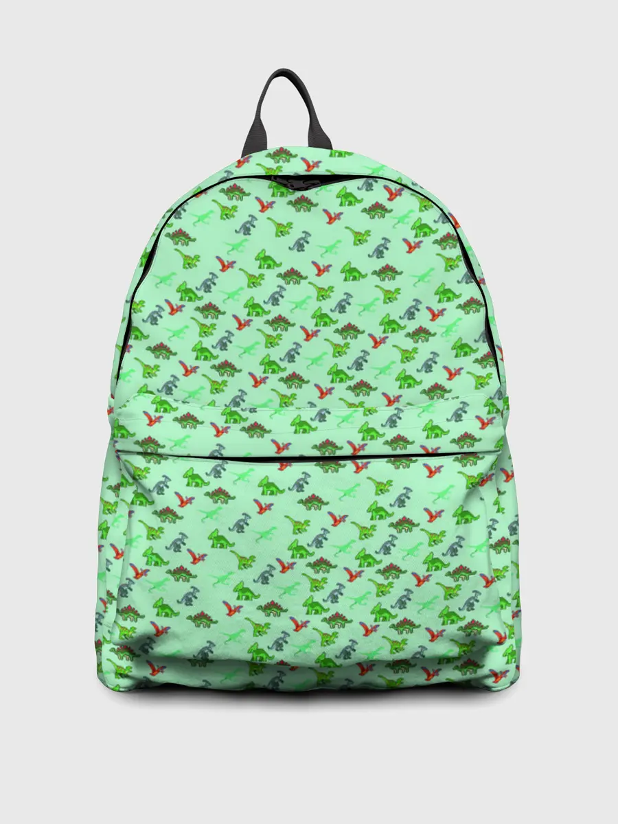 Рюкзак джинсовый / dinosaurs green