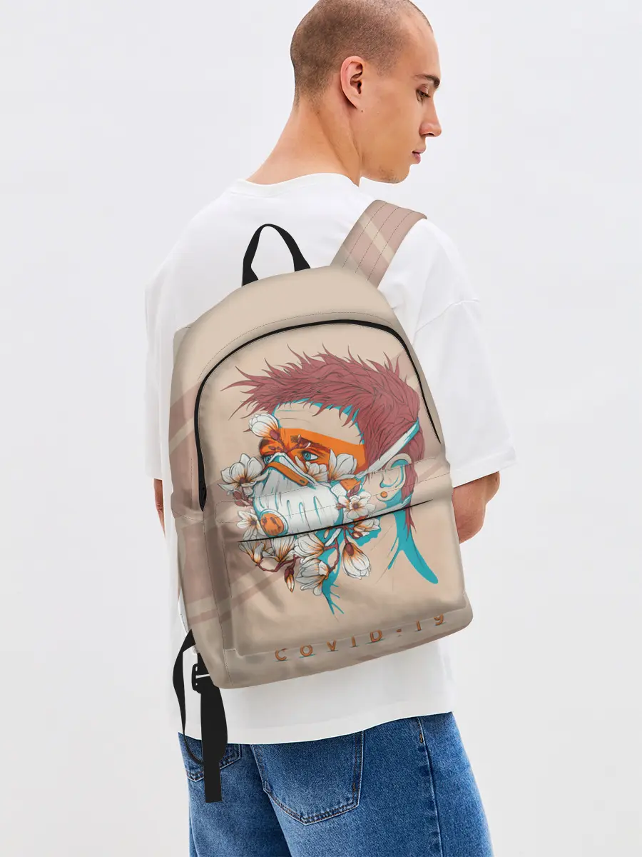 Рюкзак джинсовый / Коронавирус