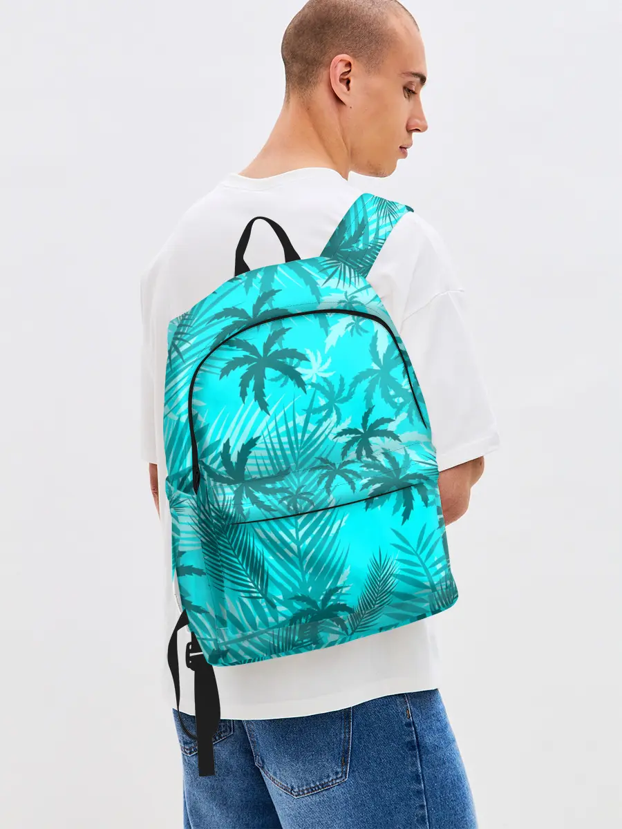 Рюкзак джинсовый / НЕОНОВЫЕ ПАЛЬМЫ